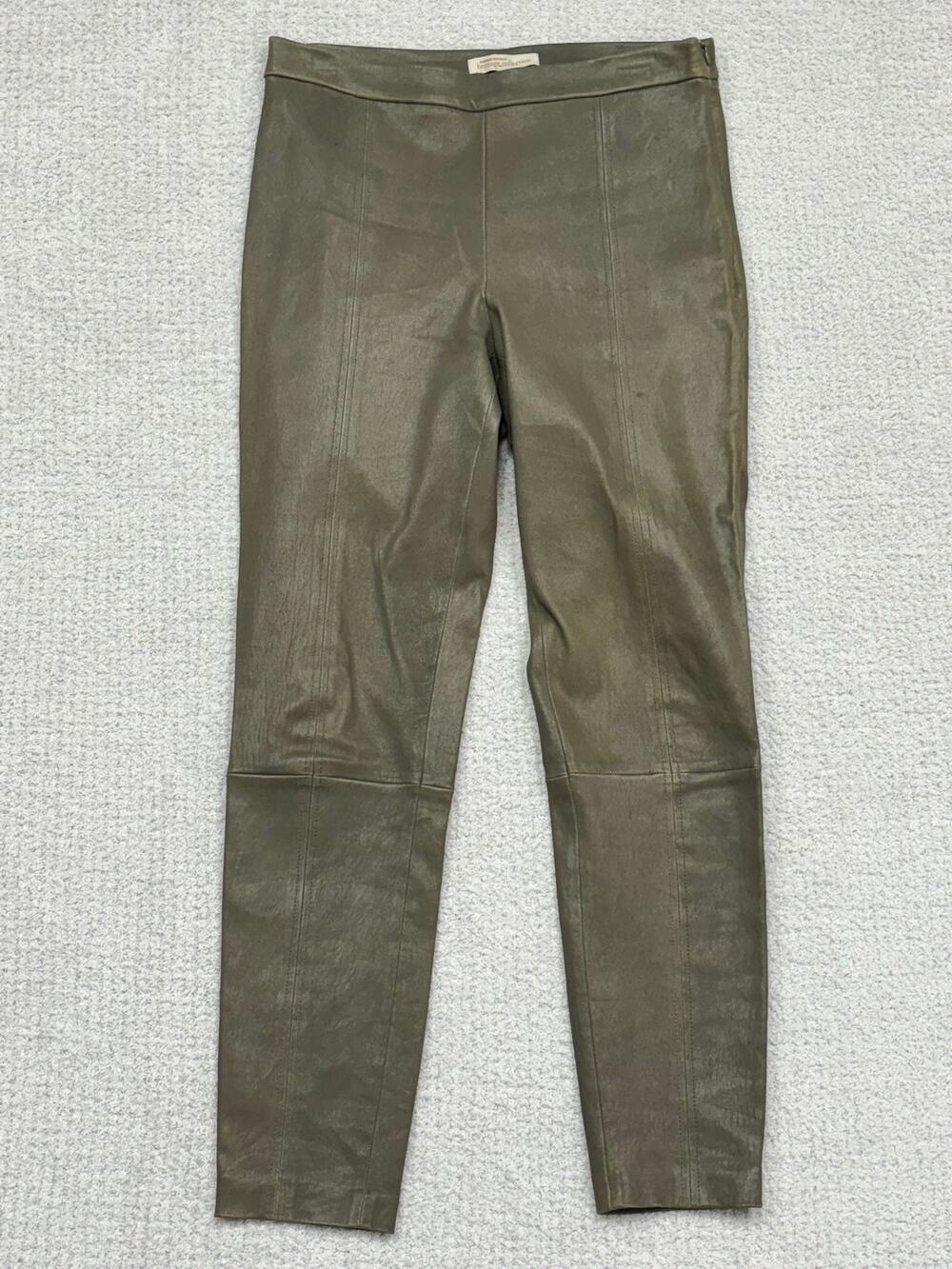 Banana Republic Olive Green lamb leather Pants